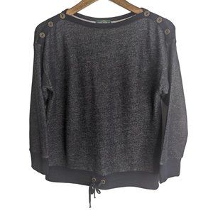 Lauren Ralph Lauren French Terry Sweatshirt Dolman Sleeve Cropped sz S Petite